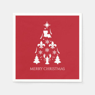 Louisiana Christmas Holiday Cajun Napkins