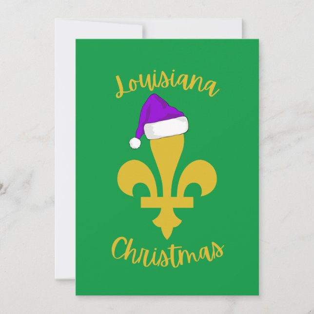 Louisiana Christmas Holiday Card (Front)