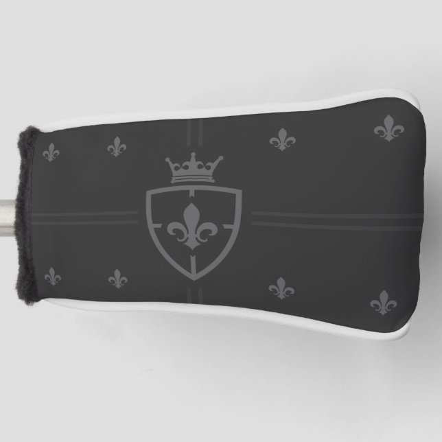 Louisiana Coat Of Arms Fleur De Lis Golf Head Cover (Front)
