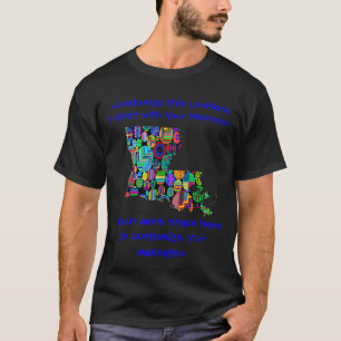 Louisiana Colorful Customizable Election T-Shirt