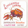 Louisiana Cooking Square Paper Coaster