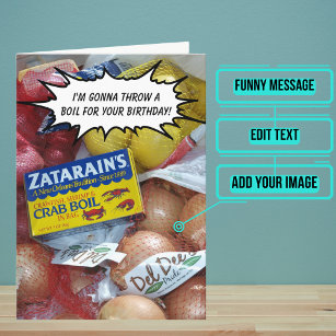 Louisiana Crawfish Boil Birthday Card