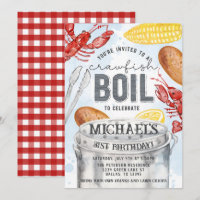 Louisiana Crawfish Seafood Boil Birthday Party