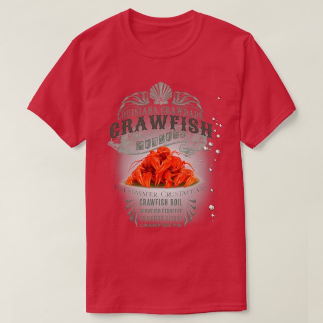 Louisiana Crawfish T-Shirt (Design Front)