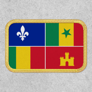 Louisiana Creole flag Patch