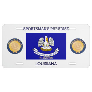 Louisiana Custom Front License Plate
