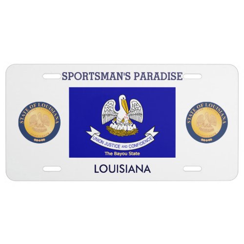 Louisiana Custom Front License Plate