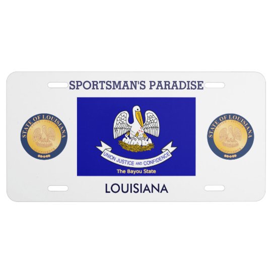 Louisiana Custom Front License Plate