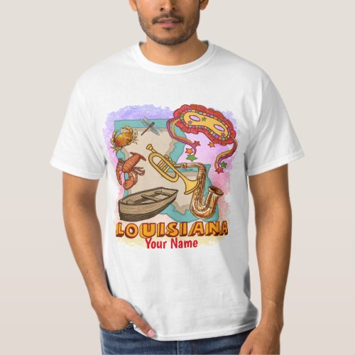 Louisiana custom name T_Shirt
