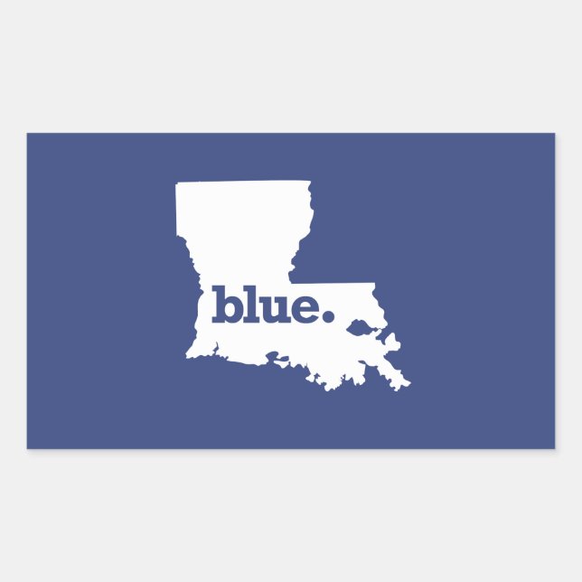 Louisiana Democrat Rectangular Sticker (Front)