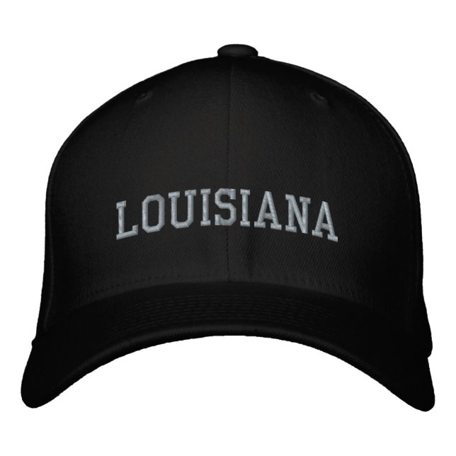 Louisiana Embroidered Baseball Cap (Front)