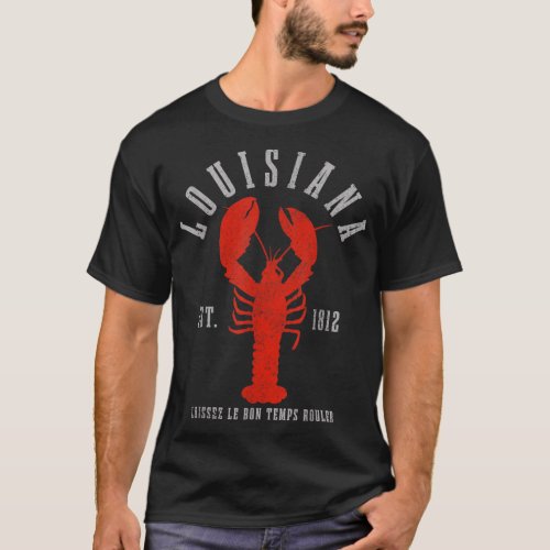 Louisiana Est 1812 Crawfish New Orleans Mardi Gra T_Shirt