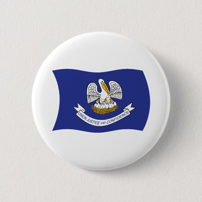 Louisiana Flag Button (Front)