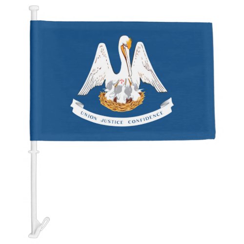 Louisiana flag for car flag