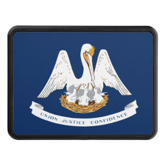 Louisiana flag hitch cover