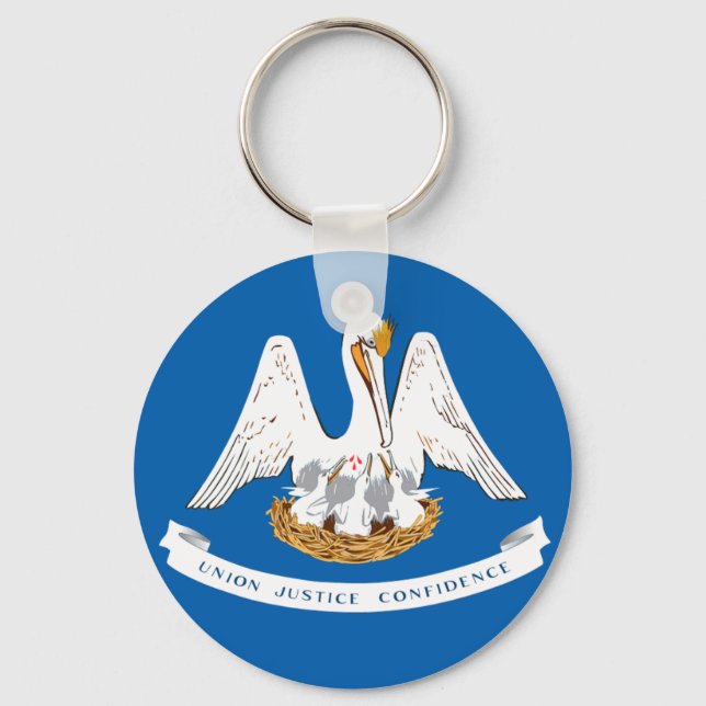 Louisiana flag keychain (Front)