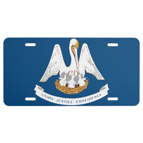 Louisiana Flag License Plate