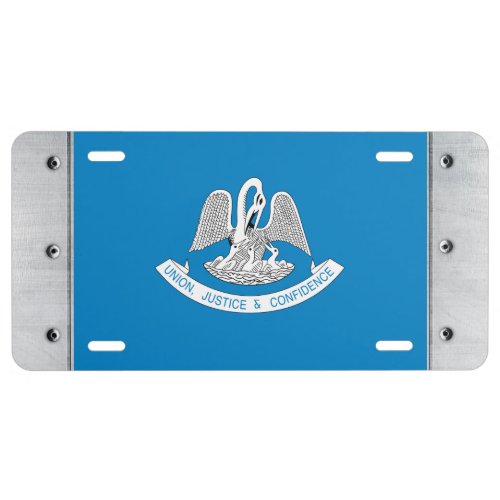 LOUISIANA Flag _ License Plate