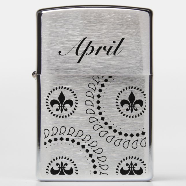 Louisiana Fleur De Lis Cajun ThemedCustom Lighte Zippo Lighter (Front)