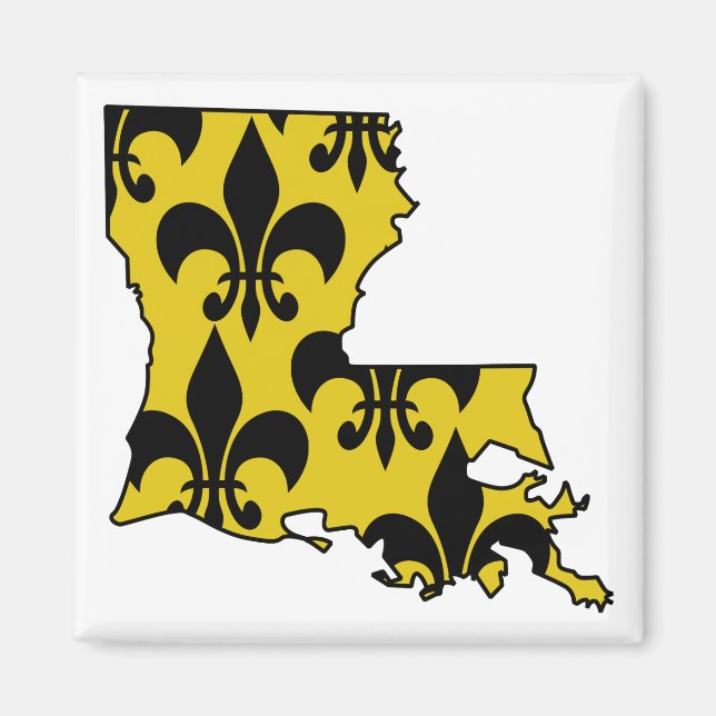 Louisiana Fleur de Lis Magnet (Front)
