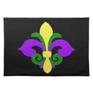 Louisiana Fleur de lis (Mardi Gras).jpg Placemat