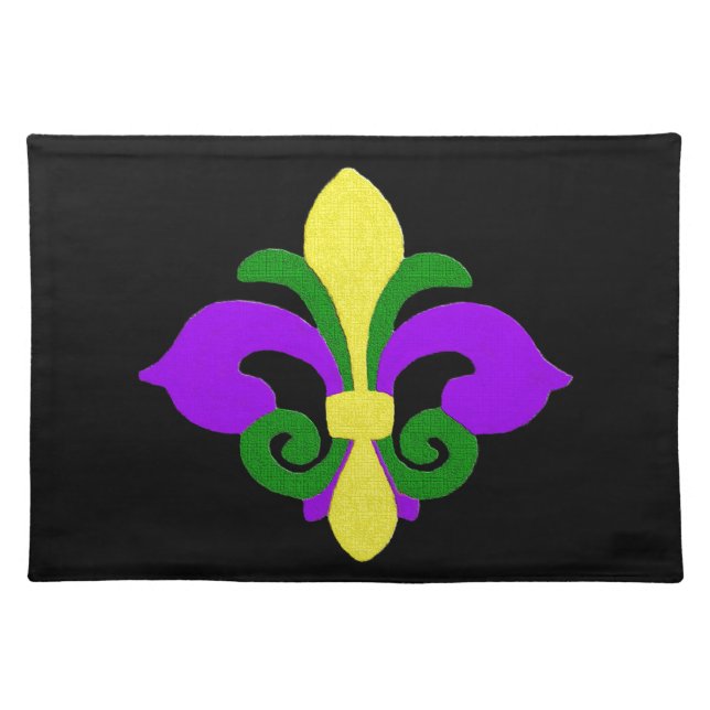 Louisiana Fleur de lis (Mardi Gras).jpg Placemat (Front)