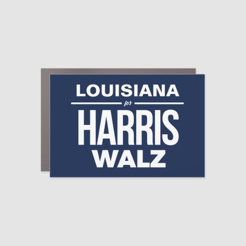 Louisiana for Harris Walz Car Magnet