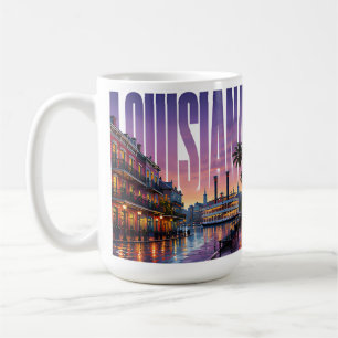 Louisiana French Quarter Colorful Southern Nights Coffee Mug
