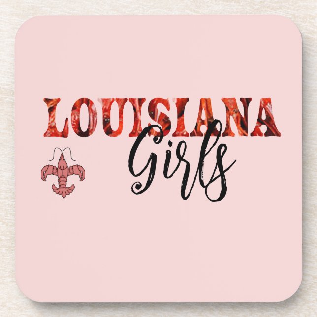 Louisiana Girls Beverage Coaster (Front)