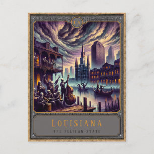 Louisiana Gothic Art Postcard