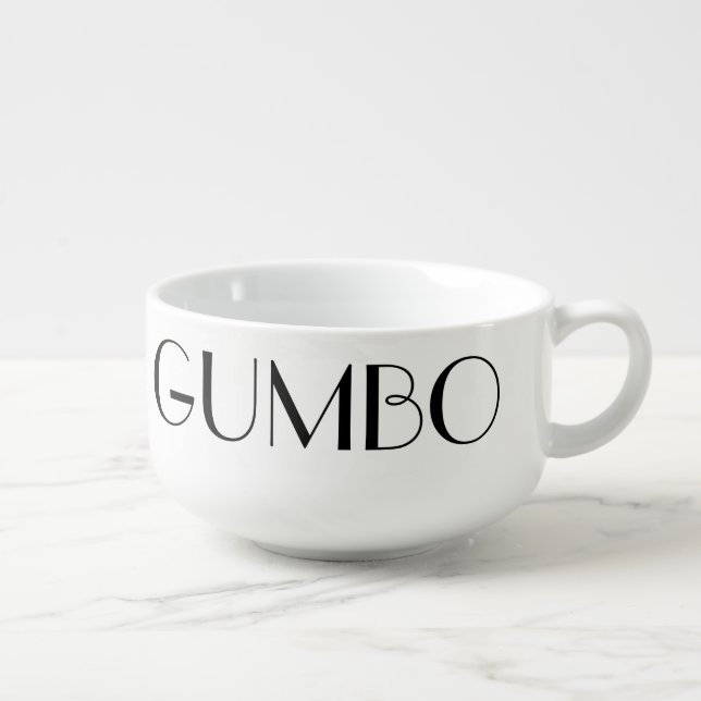 Louisiana Gumbo- Custom Soup Mug-Bowl Soup Mug (Left)