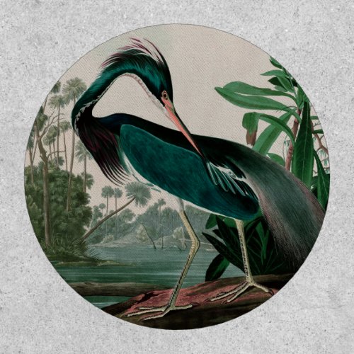 Louisiana Heron Birds of America Audubon Print Patch