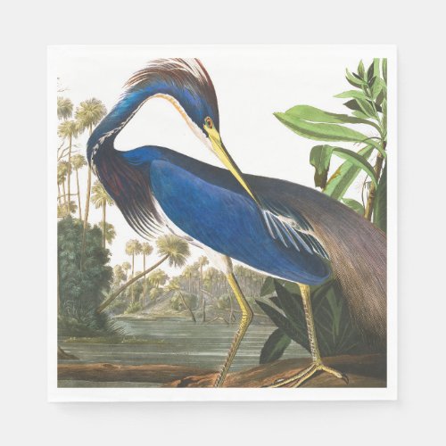 Louisiana Heron by John James Audubon Napkins