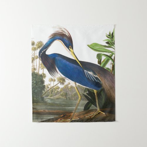 Louisiana Heron by John James Audubon Tapestry