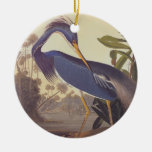 Louisiana Heron Circle Ornament at Zazzle