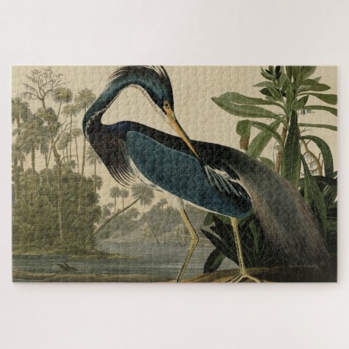 Louisiana Heron _ from Audubons Birds of America Jigsaw Puzzle