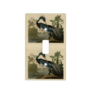 Louisiana Heron - from Audubon's Birds of America Light Switch Cover