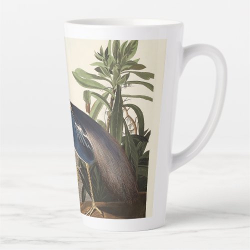 Louisiana Heron from Birds of America 1827 Latte Mug