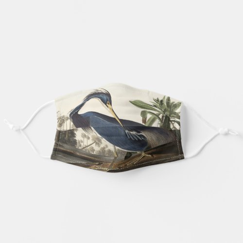 Louisiana Heron from Birds of America Adult Cloth Face Mask