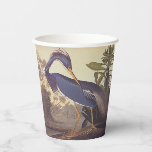 Louisiana Heron or Tricolored Heron by Audubon Paper Cups