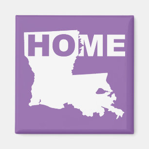 Louisiana Home Away From State Fridge Magnet