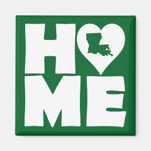 Louisiana Home Heart State Fridge Magnet