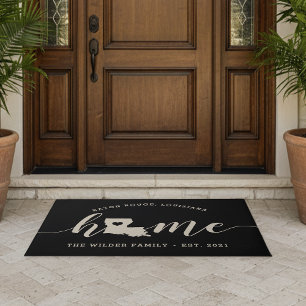 Louisiana Home State Personalized Doormat