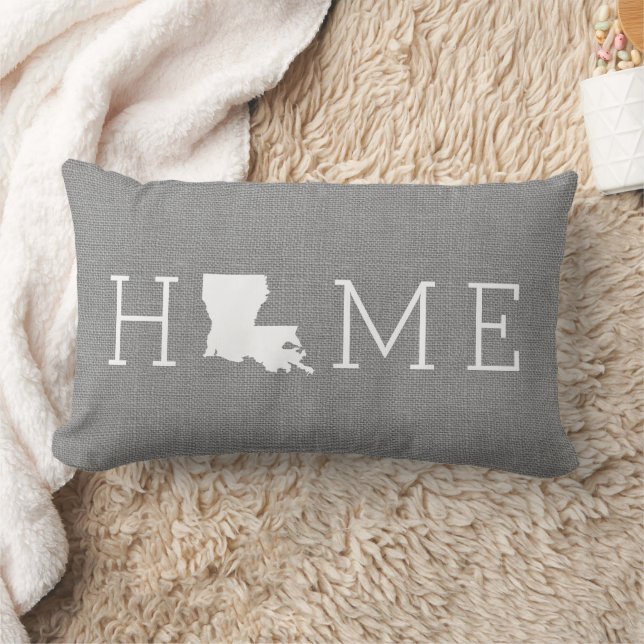 Louisiana Home State Throw Pillow (Blanket)