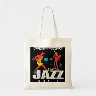 Louisiana Jazz Tee New Orleans Festival of Jazz Mu Tote Bag