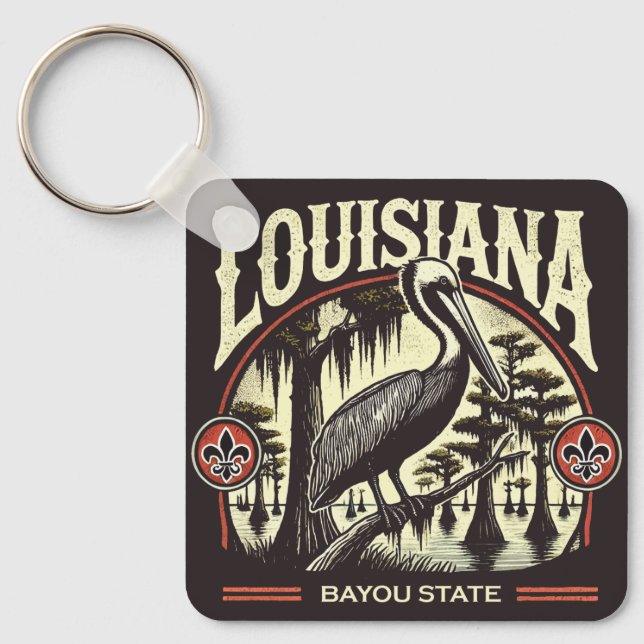 Louisiana Keychain (Front)