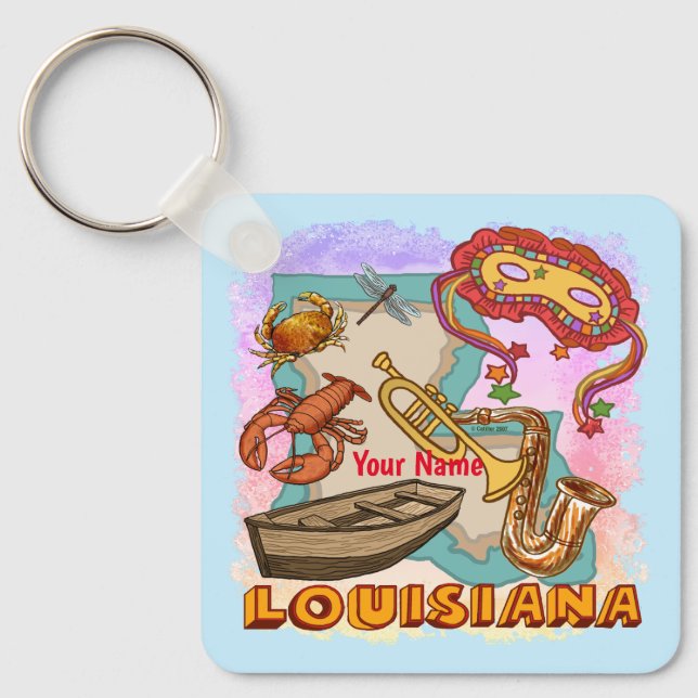 Louisiana  keychain (Front)