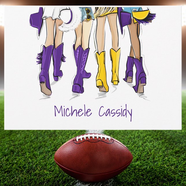 Louisiana Ladies Purple & Gold Southern Custom Thank You Card (Creator Uploaded)