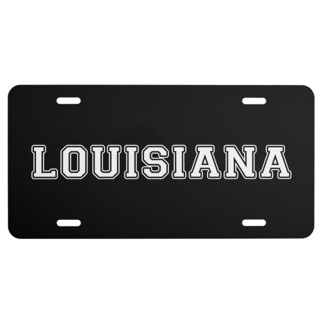 Louisiana License Plate (Front)