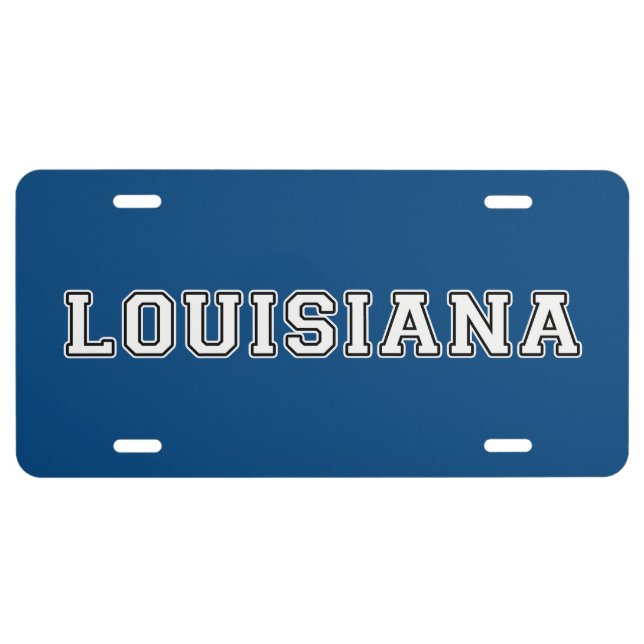Louisiana License Plate (Front)